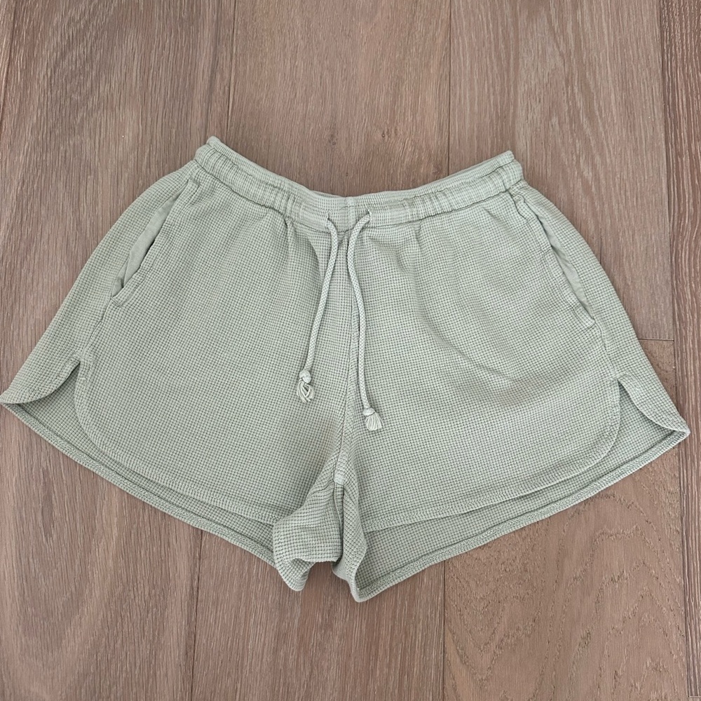 brandy meville discontinued light green shorts